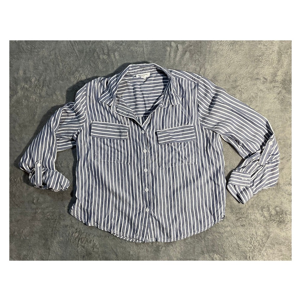 Beach Lunch Lounge Women's Striped Shirt Large‎